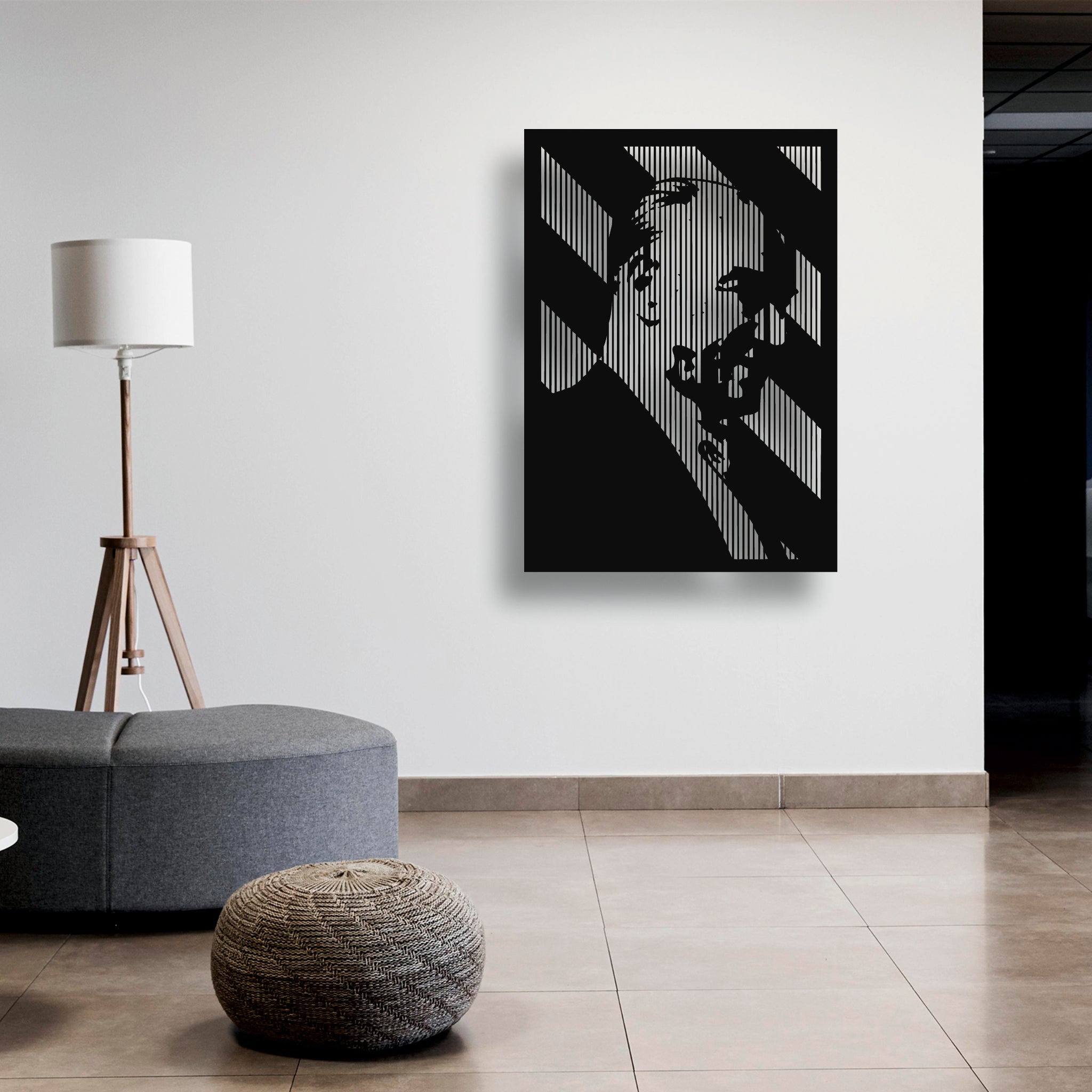 Mustafa Kemal Atatürk Modern Metal Duvar Dekoru – Lazer Kesim Profil Tasarım