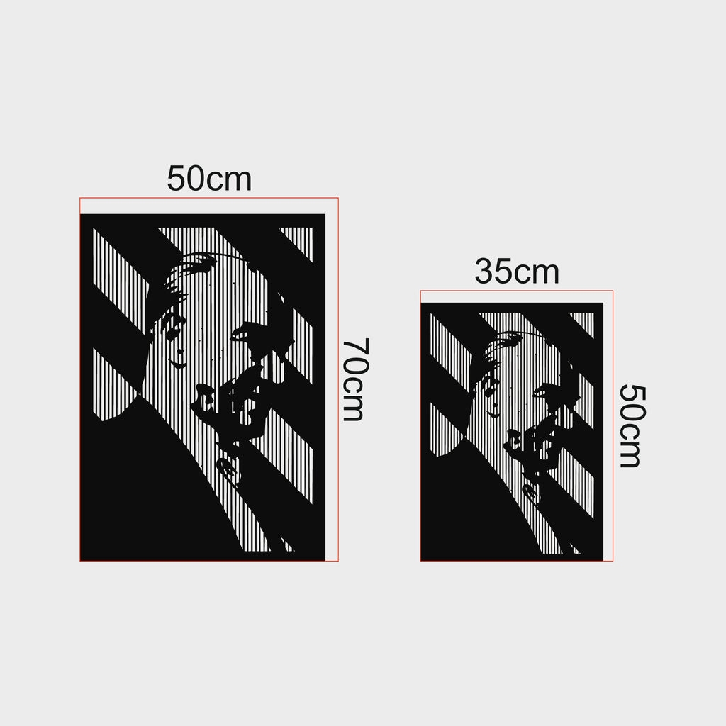 Mustafa Kemal Atatürk Modern Metal Duvar Dekoru – Lazer Kesim Profil Tasarım