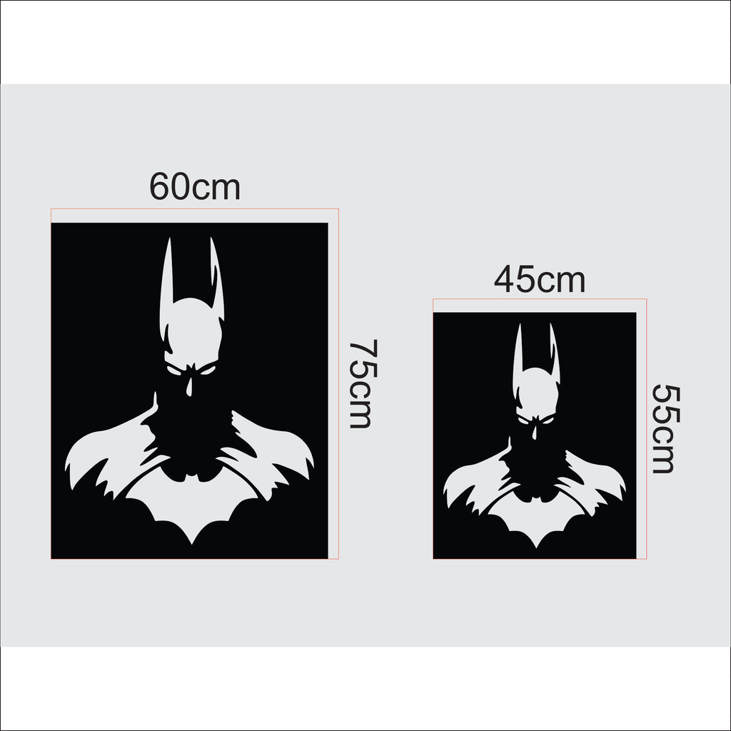 Batman Metal Duvar Sanatı – Lazer Kesim ve Siyah Toz Boya
