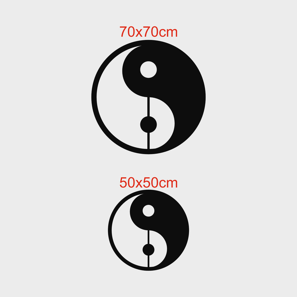 Yin Yang Metal Duvar Dekoru | Uyum ve Denge Sembolü Duvar Sanatı