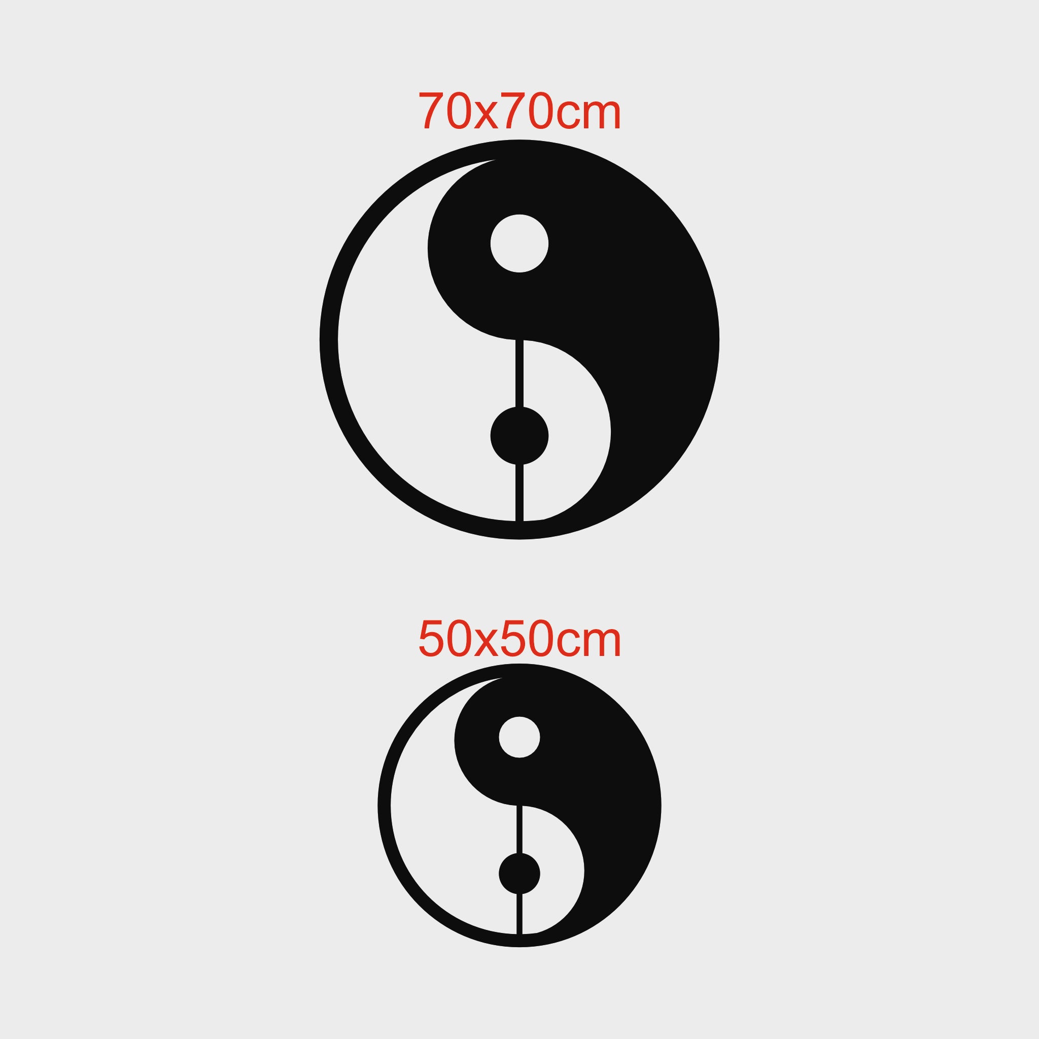 Yin Yang Metal Duvar Dekoru | Uyum ve Denge Sembolü Duvar Sanatı