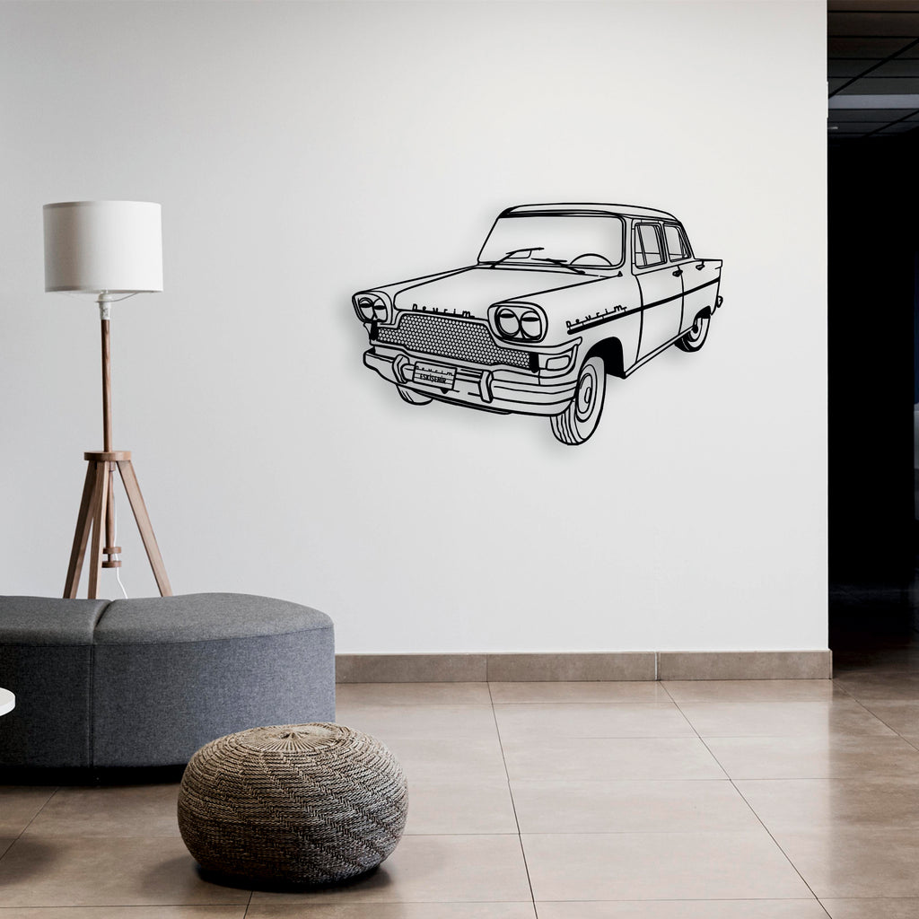 Devrim Arabası Metal Duvar Dekoru | Türkiye'nin İlk Yerli Otomobili