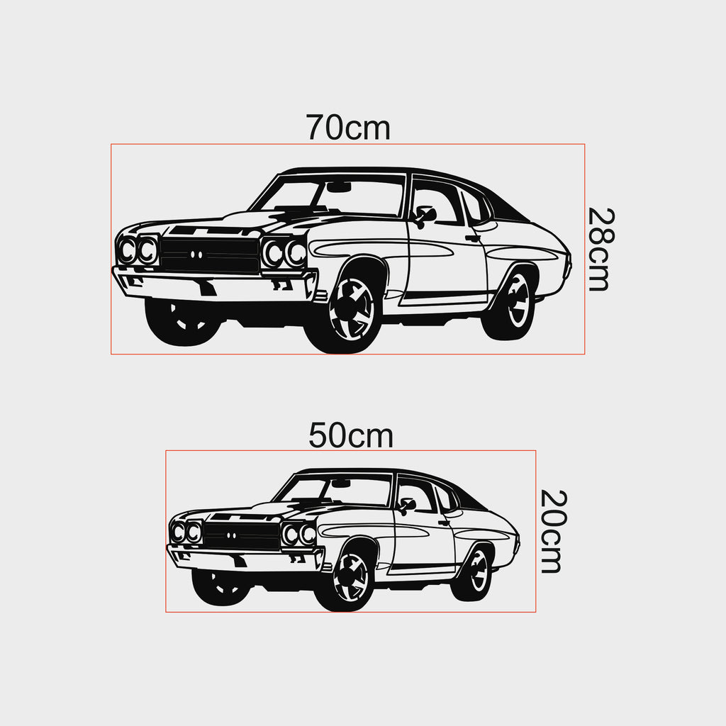 Nostaljik Spor Araba Figürü Metal Tablo | Otomobil Tutkunlarına Hediye