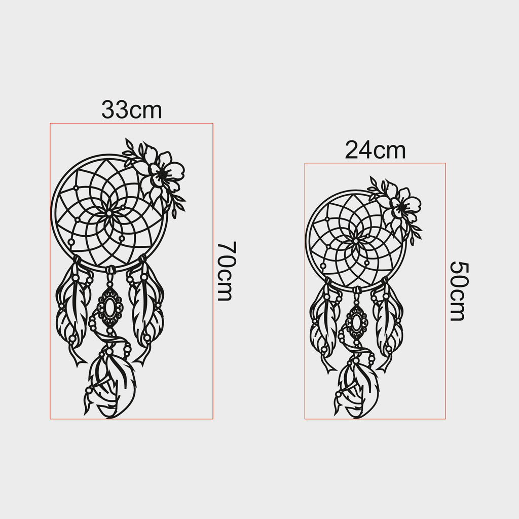 Rüya Kapanı Metal Duvar Dekoru | Bohem ve Mistik Tasarım