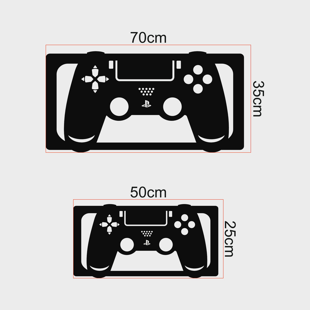 PlayStation Oyun Kolu Metal Duvar Dekoru | Gamer Odası Dekoru