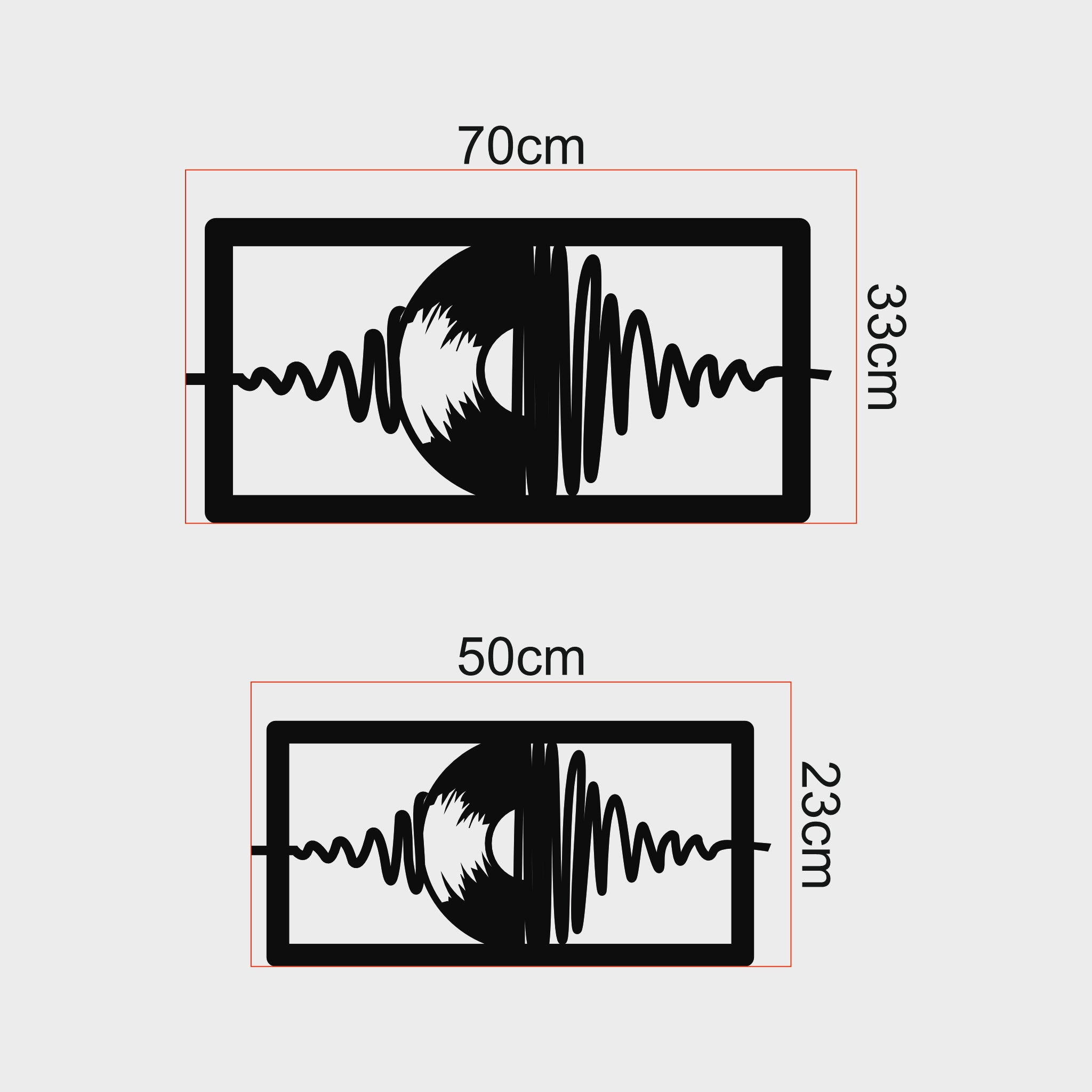 Plak ve Ses Dalgası Metal Duvar Dekoru | Müzik Tutkunları için Sanat